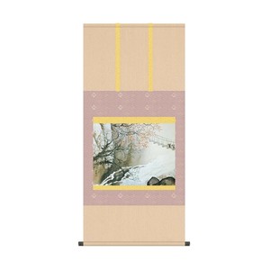 掛軸 川合玉堂春潤 54.5×115cm KZ2G9-011