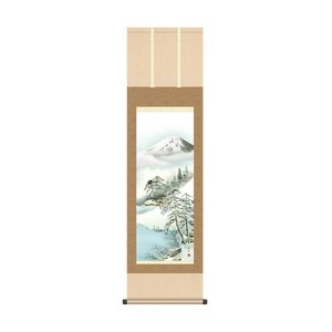 掛軸 中山雪邨厳寒富峰 44.5×164cm KZ2MB4-27D