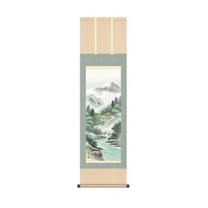 掛軸 中山雪邨涼風富峰 44.5×164cm KZ2MB4-27B