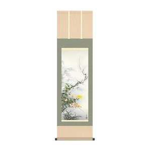 掛軸 北山歩生四君子 44.5×164cm KZ2MA1-088
