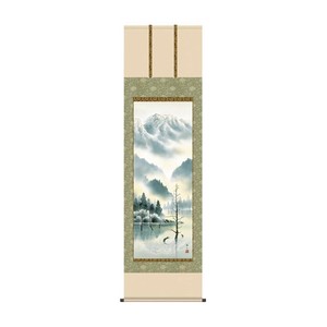 掛軸 鈴村秀山上高地 54.5×190cm KZ2B2-071