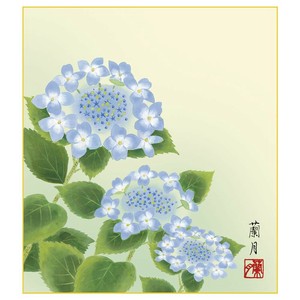色紙 吉井蘭月 紫陽花 24.2×27.2cm K5-021B