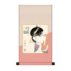 色紙掛・色紙セット 喜多川歌麿 扇屋花扇 31×57cm UB2HEM-020