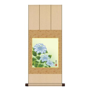 色紙掛・色紙セット 吉井蘭月 紫陽花 31×75cm KN2YAC-004