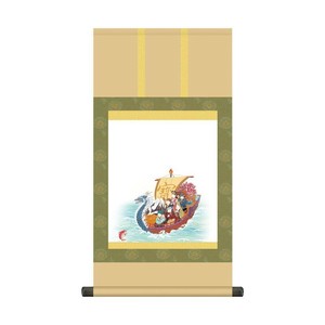 納経集印掛軸 七福神巡礼 31×60cm N3-007