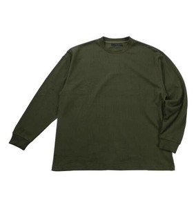 MC.S.P ビッグサイズ ワッフルクルーネック長袖Tシャツ