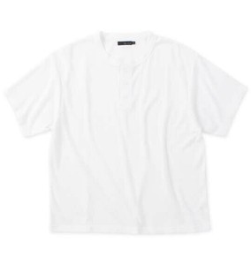 MC.S.P ビッグサイズ ワッフルヘンリーネック半袖Tシャツ