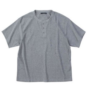 MC.S.P ビッグサイズ ワッフルヘンリーネック半袖Tシャツ