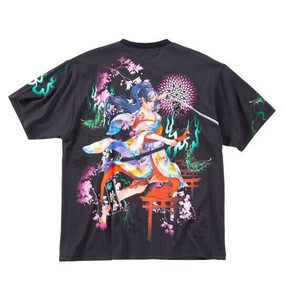 絡繰魂抜刀娘 ビッグサイズ 妃那妖炎半袖Tシャツ