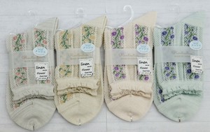 Crew Socks Flower Mesh Linen Limited [S/S NEW]