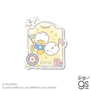 カピバラさん20th×サンリオキャラクターズステッカー なまけものくん×あひるのペックル 限定 KPSAN004
