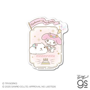 カピバラさん20th×サンリオキャラクターズステッカー ホワイトさん×マイメロディ 期間限定 KPSAN005