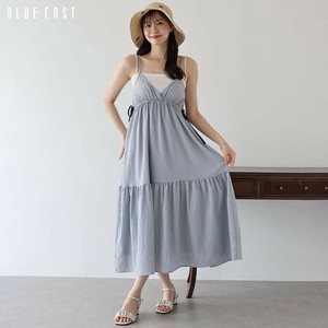 洋装/连衣裙 吊带连身裙/连衣裙 女士 新颜色出品 两侧蝴蝶结/丝带 格子图案