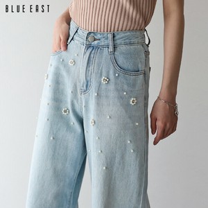 Denim Full-Length Pant Pearl Flower [2025 NEW]