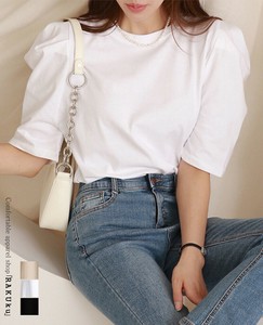 T-shirt T-Shirt Short Sleeve Cotton Puff Sleeve S/S