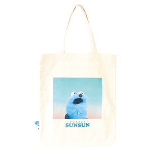 【7月入荷予定】パペットスンスンぴょこっとトートバッグ　スカイ
