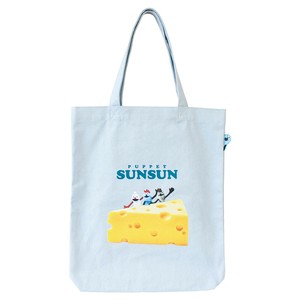【7月入荷予定】パペットスンスンぴょこっとトートバッグ　チーズ