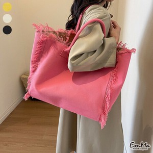 大容量フリンジワンショルダーバッグ 帆布 カジュアル オールシーズン  【2025SS】 WU2351