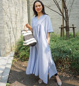 Casual Dress Pintucked Cotton