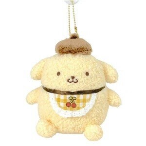 予約完売　サンリオキャラクターズ　ポムポムプリン さくらんぼチェック マスコットぬいぐるみ