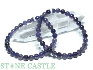 ☆高品質☆【ブレスレット】アイオライト (3A) (約6.5〜7mm) 【天然石 パワーストーン】