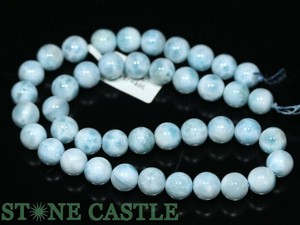 ☆一点物☆【丸ビーズ】ラリマー (5A) 約10mm No.03 【天然石 パワーストーン】