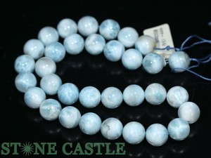 ☆一点物☆【丸ビーズ】ラリマー (5A) 約12mm No.06 【天然石 パワーストーン】