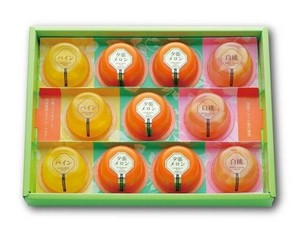 【北辰フーズ】【直送商品】夕張メロンゼリー＆フルーツゼリーコレクション　90g×11個