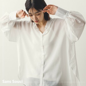 【入荷】シアーボリューム袖長袖シャツ