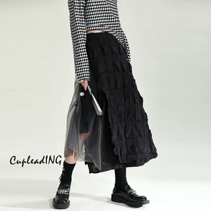 ≪予約商品≫激安セール 重工 縫付 レーヨン Aライン トレンド 個性 ロングスカート