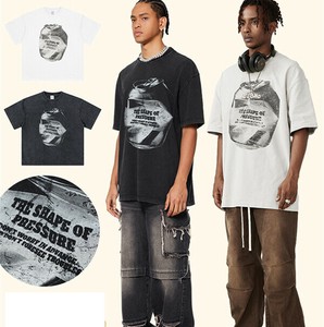 P21102 Tシャツ メンズ 男 プリント 字母 カジュアル 2025春夏新作 トップス  半袖 韓国風