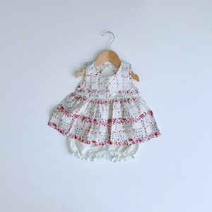 Babies Clothing Tunic Floral Pattern 100% Cotton Made in Japan