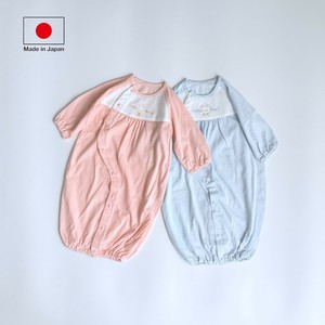 【日本製】nino 綿100％新生児ドレス　 #うさぎ　　39082