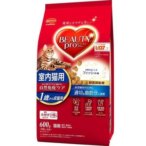 ビューティープロ キャット 成猫用 1歳から 室内猫用 フィッシュ味 600g