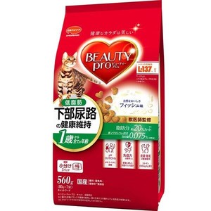 ビューティープロ キャット 下部尿路の健康維持 低脂肪 1歳から フィッシュ味 560g