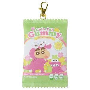 【ポーチ】クレヨンしんちゃん おかしパッケージ風ポーチ カラフルグミ