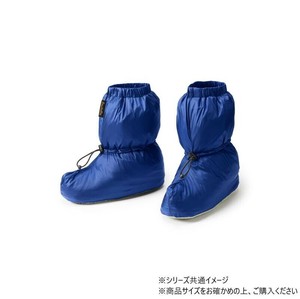 ダウンソックスショート 登山向き ブルー×チャコールネイビー Lサイズ WD040