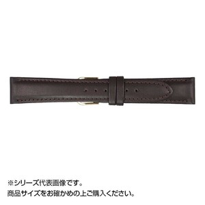 MIMOSA(ミモザ) 時計バンド EMカーフ 22mm ダークブラウン (美錠:銀) CEM-B22