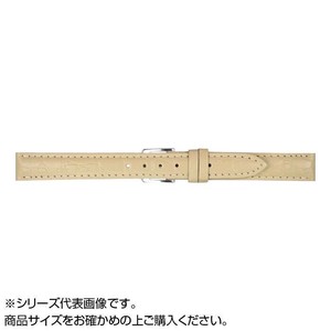 MIMOSA(ミモザ) 時計バンド PRA型押ワニ 12mm ベージュ (美錠:銀) CPR-BJ12