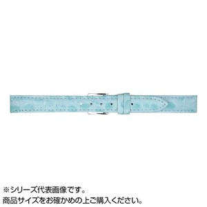 MIMOSA(ミモザ) 時計バンド PRA型押ワニ 14mm ライトブルー (美錠:銀) CPR-BL14