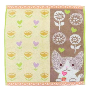 【ハンドタオル】Fu re ru ウォッシュタオル ホイップクリーム ネコ ねこ