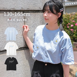 儿童短袖上衣 刺绣 短袖 女孩