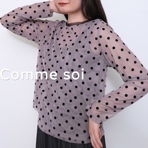 ■comme soi（コムソワ）■オーガンジードットカットソー 2025新作