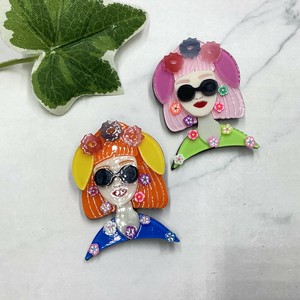 Brooch Flower Flowers Acrylic Brooch