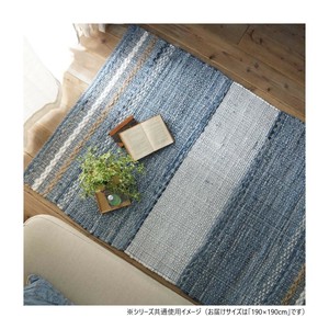 グラムスタイル ユーズドデニム ヒンメル BL 190x190cm 「GSCD800926」