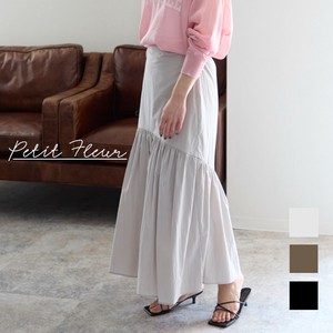 Skirt Gathered Flare Skirt [S/S NEW]