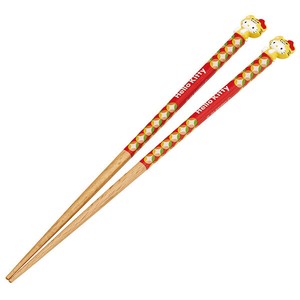 【公式】 マスコット付塗箸 21cm 【干支箸 ハローキティ 寅】 スケーター