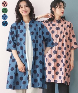 Button Shirt/Blouse Pintucked Tunic Blouse 100% Cotton [2025 NEW]