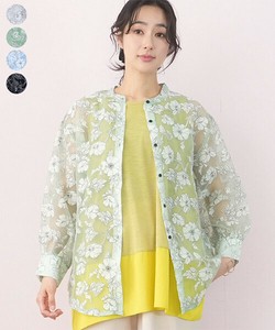 衬衫 立领 花朵 衬衫