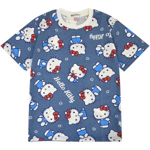 ハローキティ Tシャツ 半袖 総柄 プリント トップス サンリオ キャラクターズ メンズ レディース